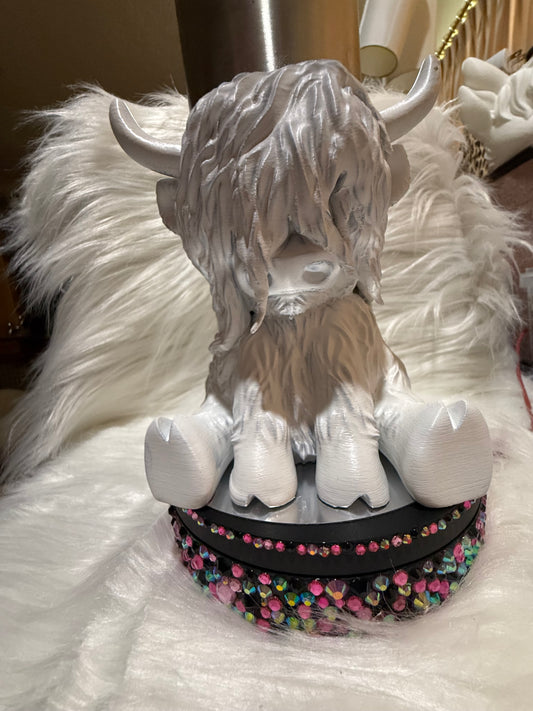 30oz 3D Highland Cow Base
