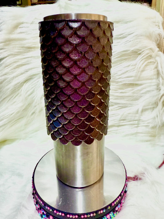 20oz 3D Mermaid Scale Wrap